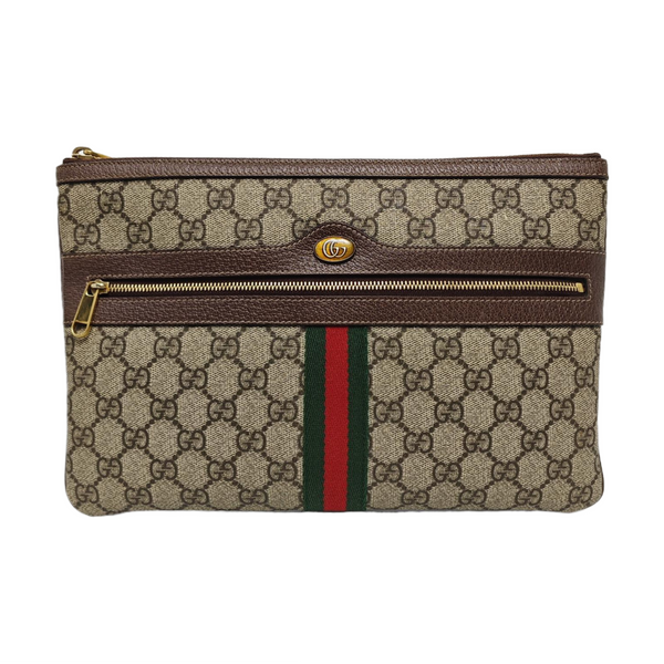 Authenticated pre-owned  Ophidia Monogram Coated Canvas Beige - Clutch at Looply