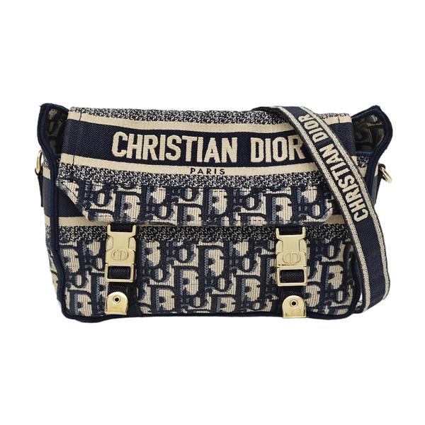 Diorcamp Small Oblique Canvas Blue