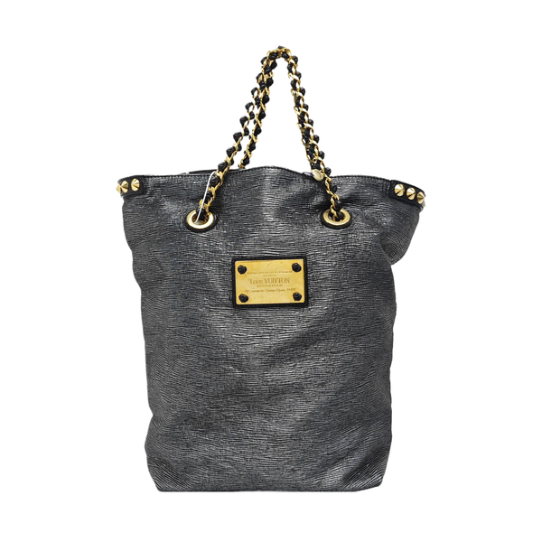Fabric Tote Bag Silver