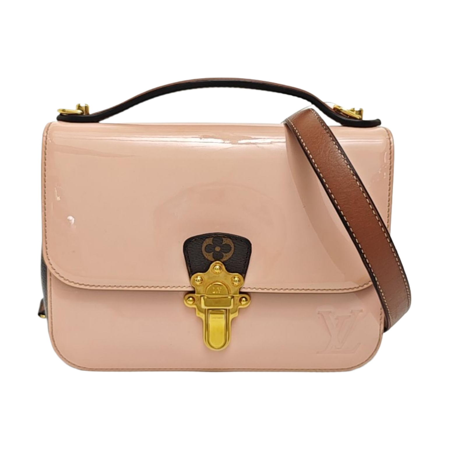 CHERRYWOOD BB Monogram Patent Leather Pink