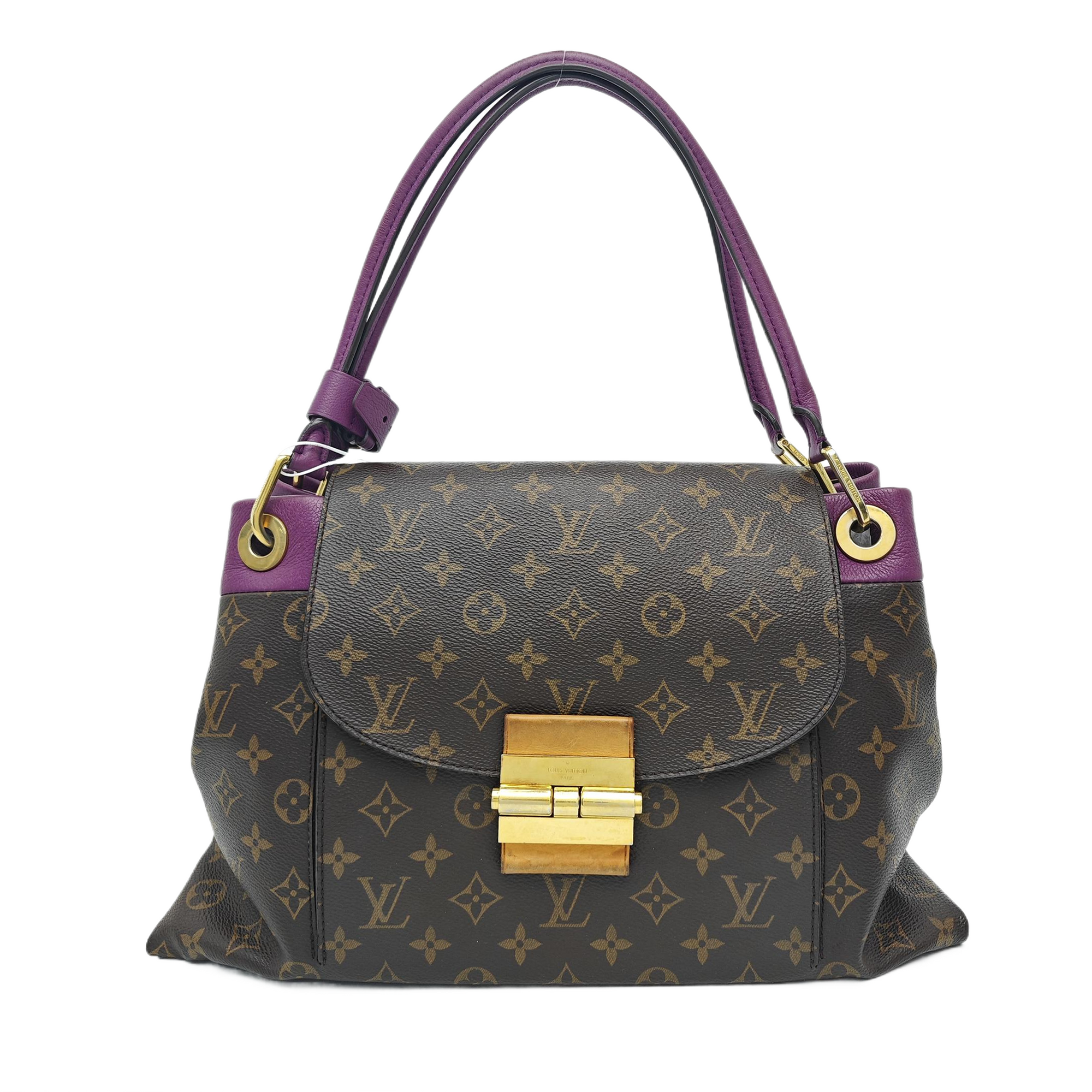 OLYMPE Monogram Coated Canvas Brown