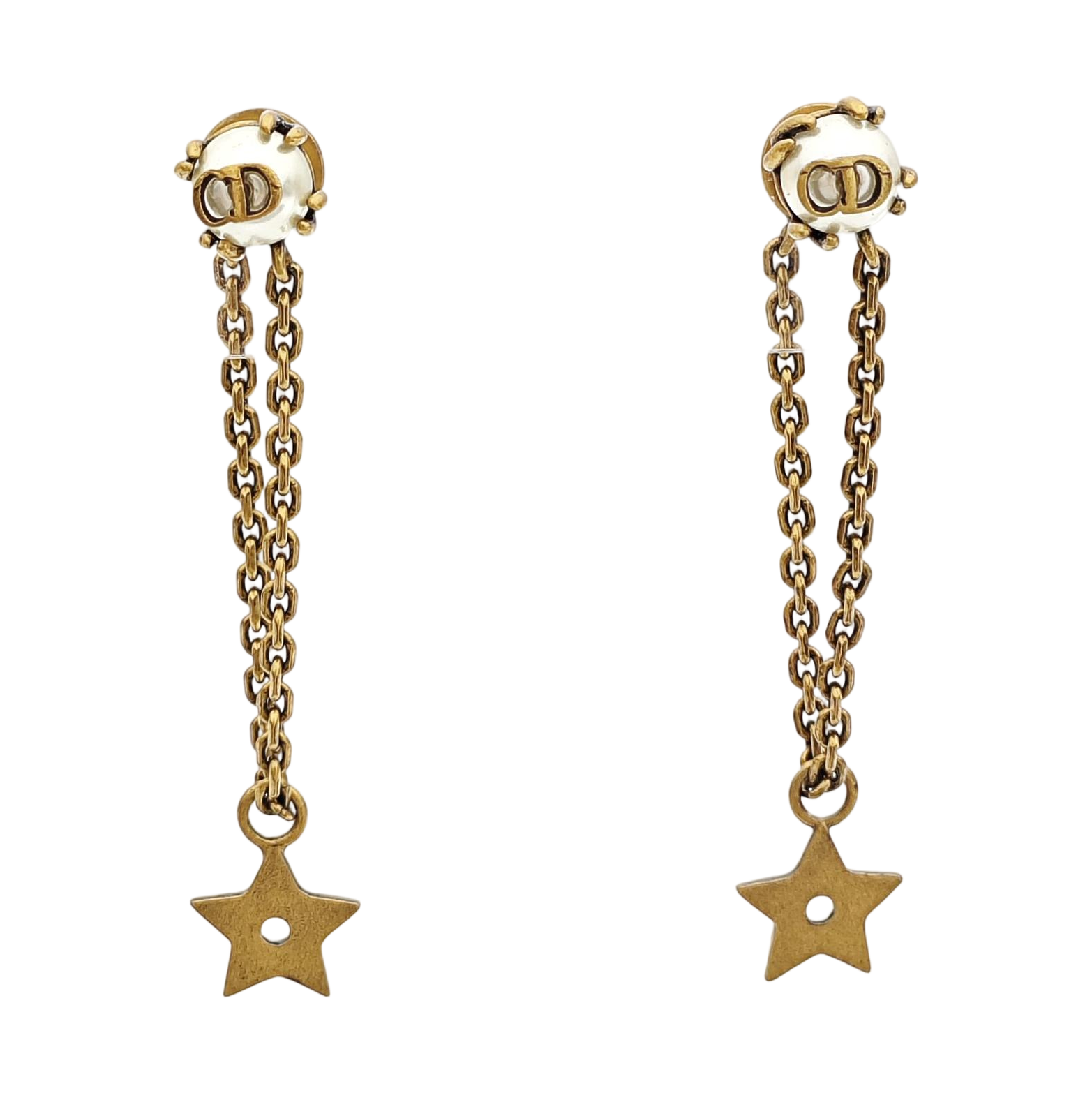 Perles De Désir Metal Gold Earrings