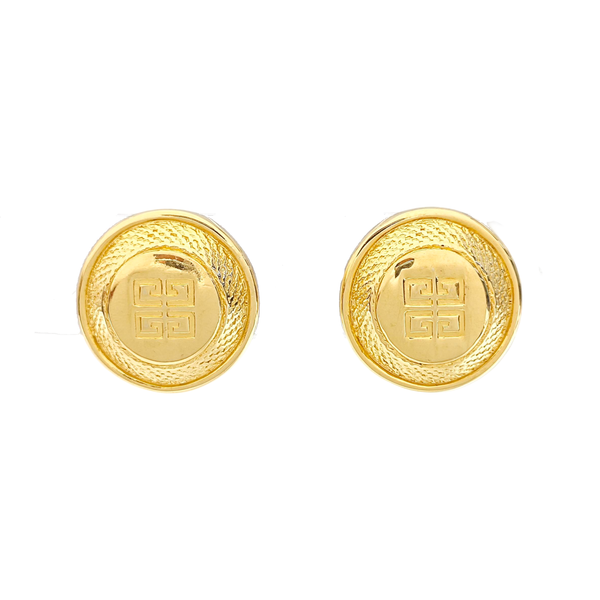 Metal Gold Clip On Earrings