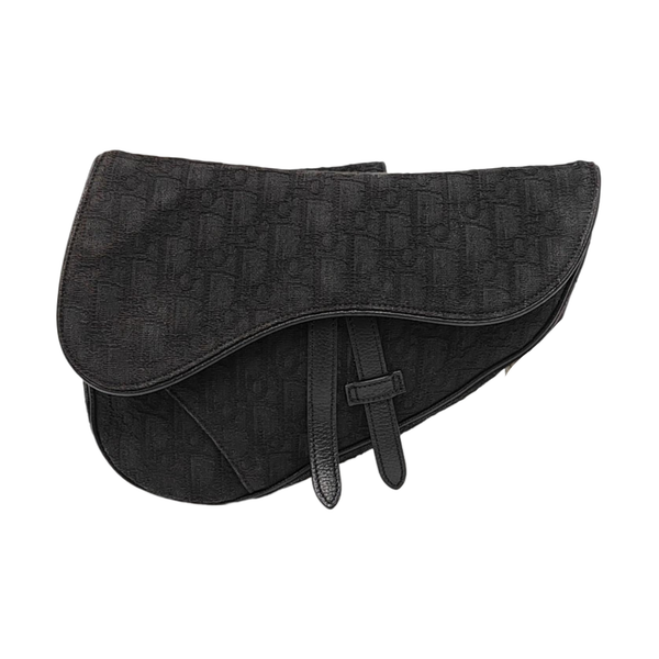 Authenticated pre-owned  Saddle Medium Oblique Canvas Blue - Crossbody Bag at Looply