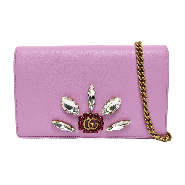 GG Marmont Mini Calfskin Pink