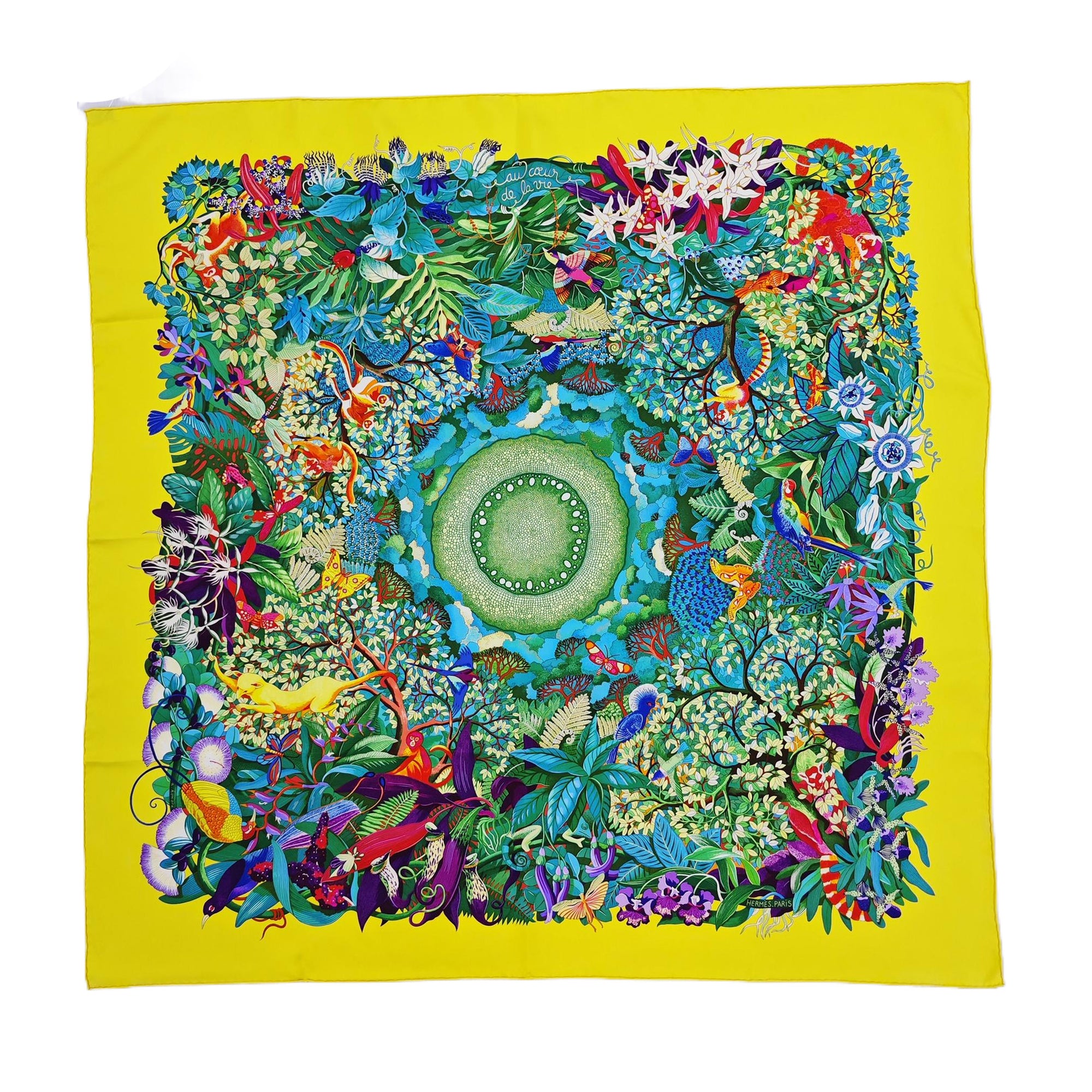 Mulberry Silk Silk Scarf Yellow