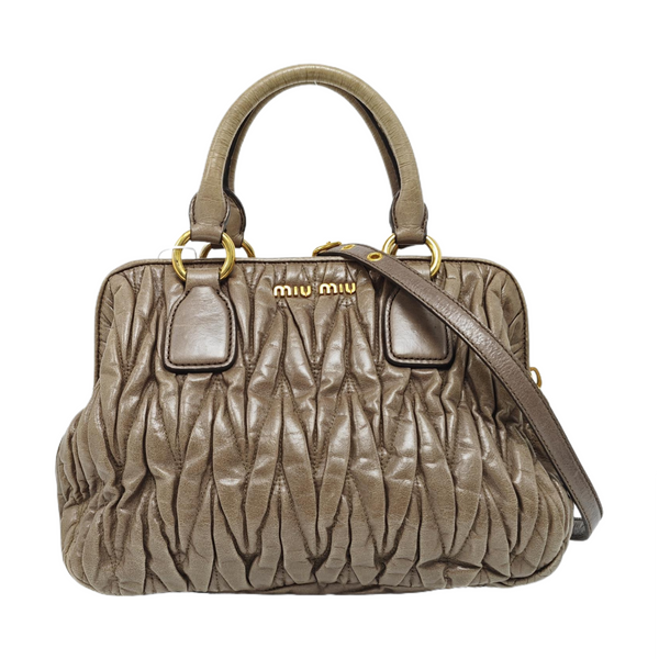 Madras Quilted Lambskin Green