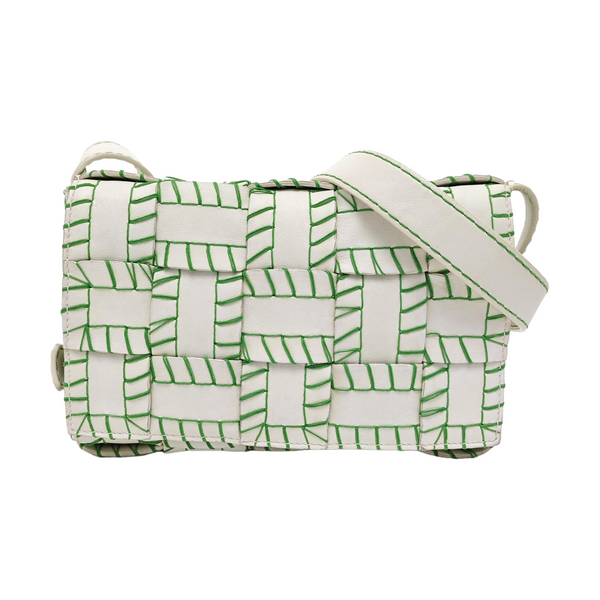 Cassette Medium Quilted Lambskin White