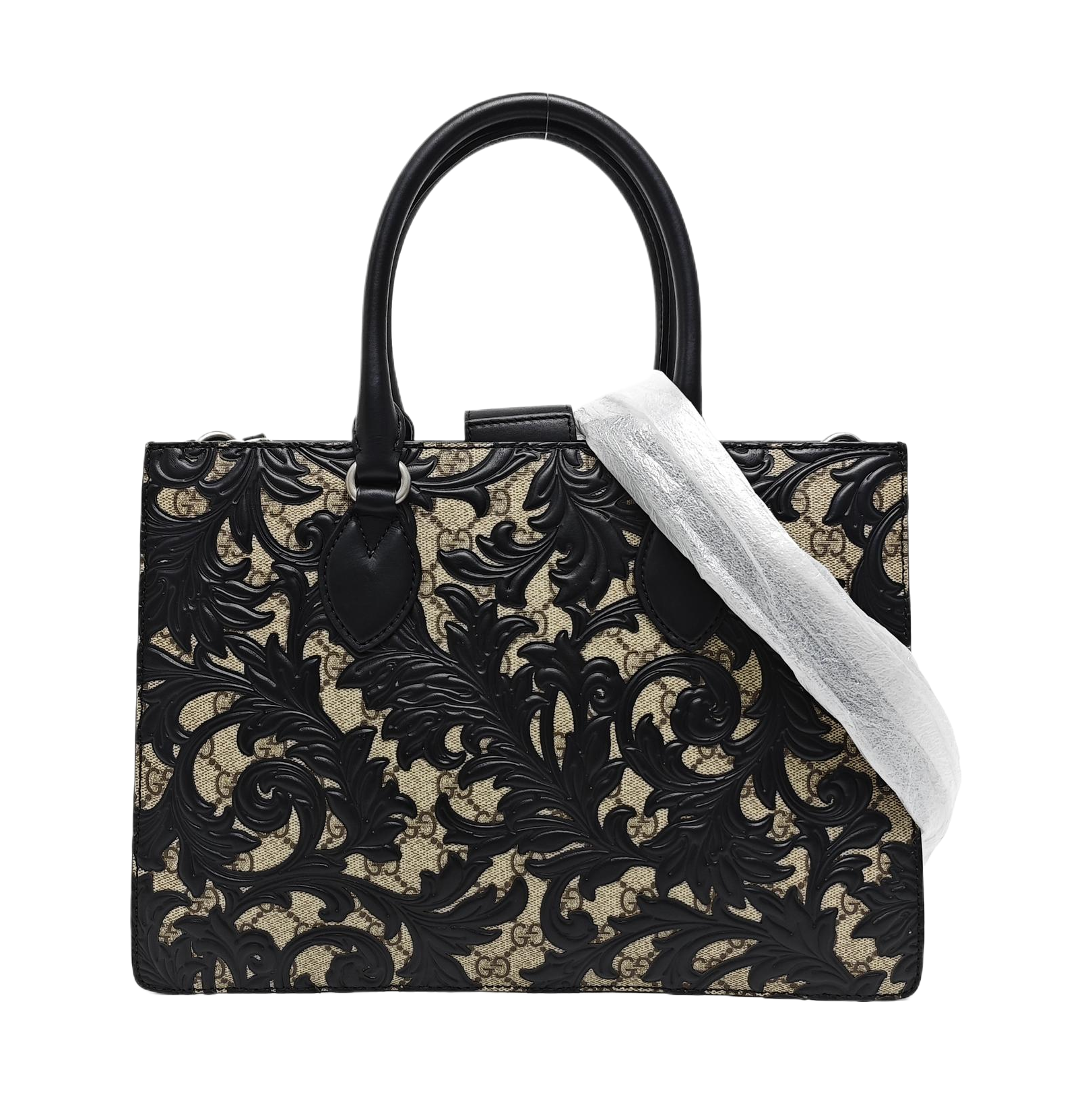 Monogram Coated Canvas Tote Bag Beige
