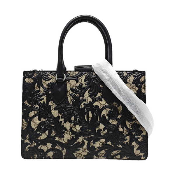 Monogram Coated Canvas Tote Bag Beige