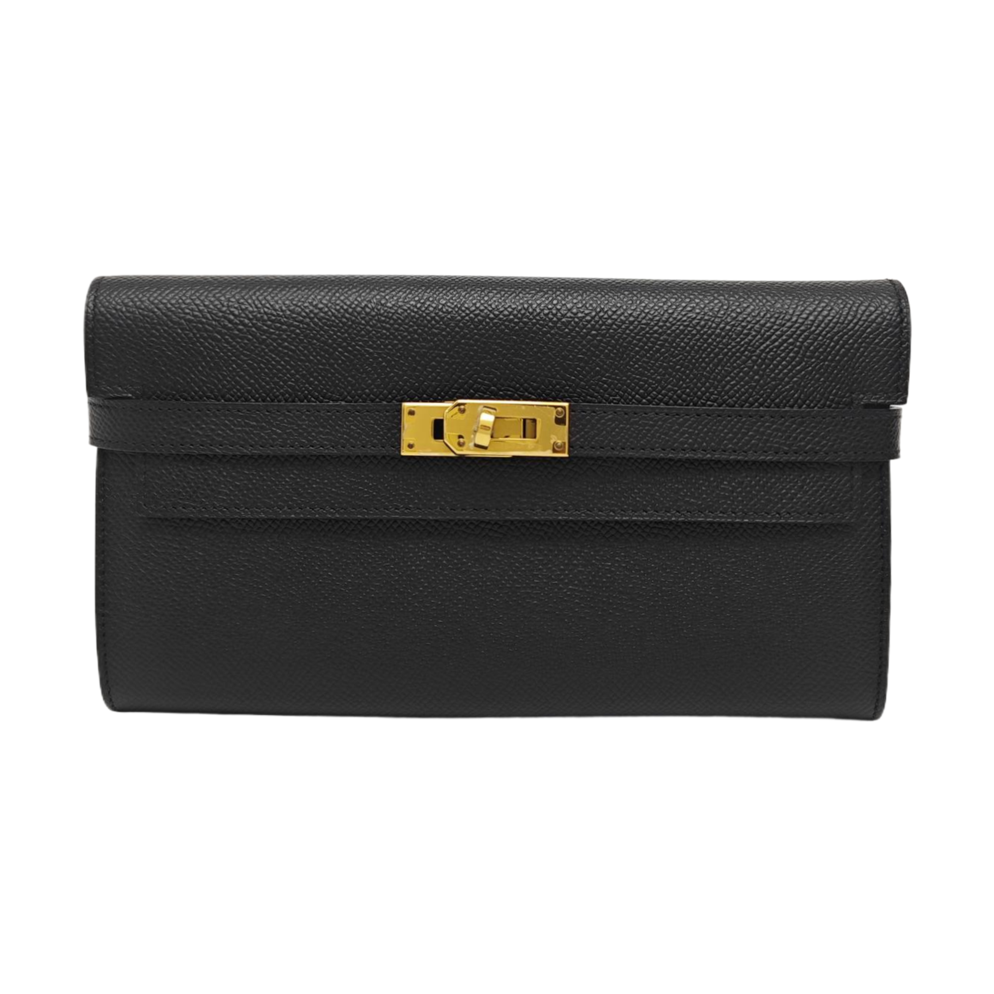 Kelly 20 Epsom Black Wallet