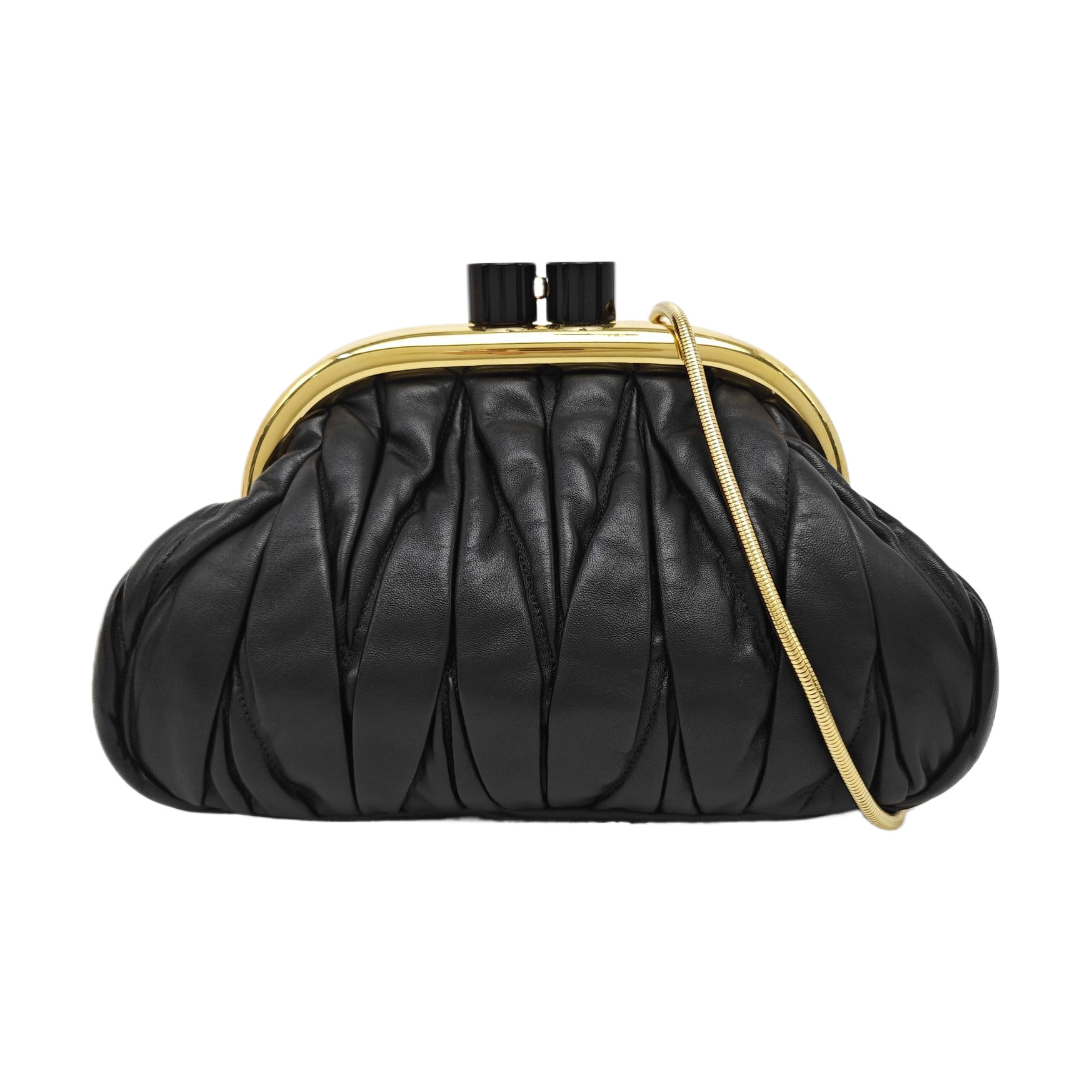 Miu Belle Lambskin Black