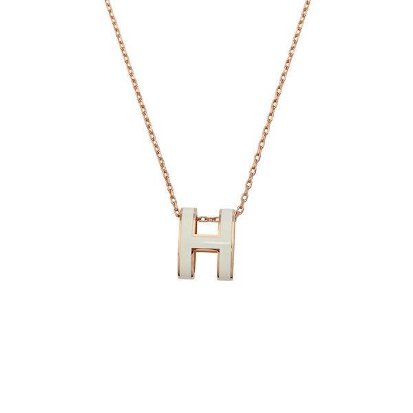 Pop H Metal Rose Gold Necklace