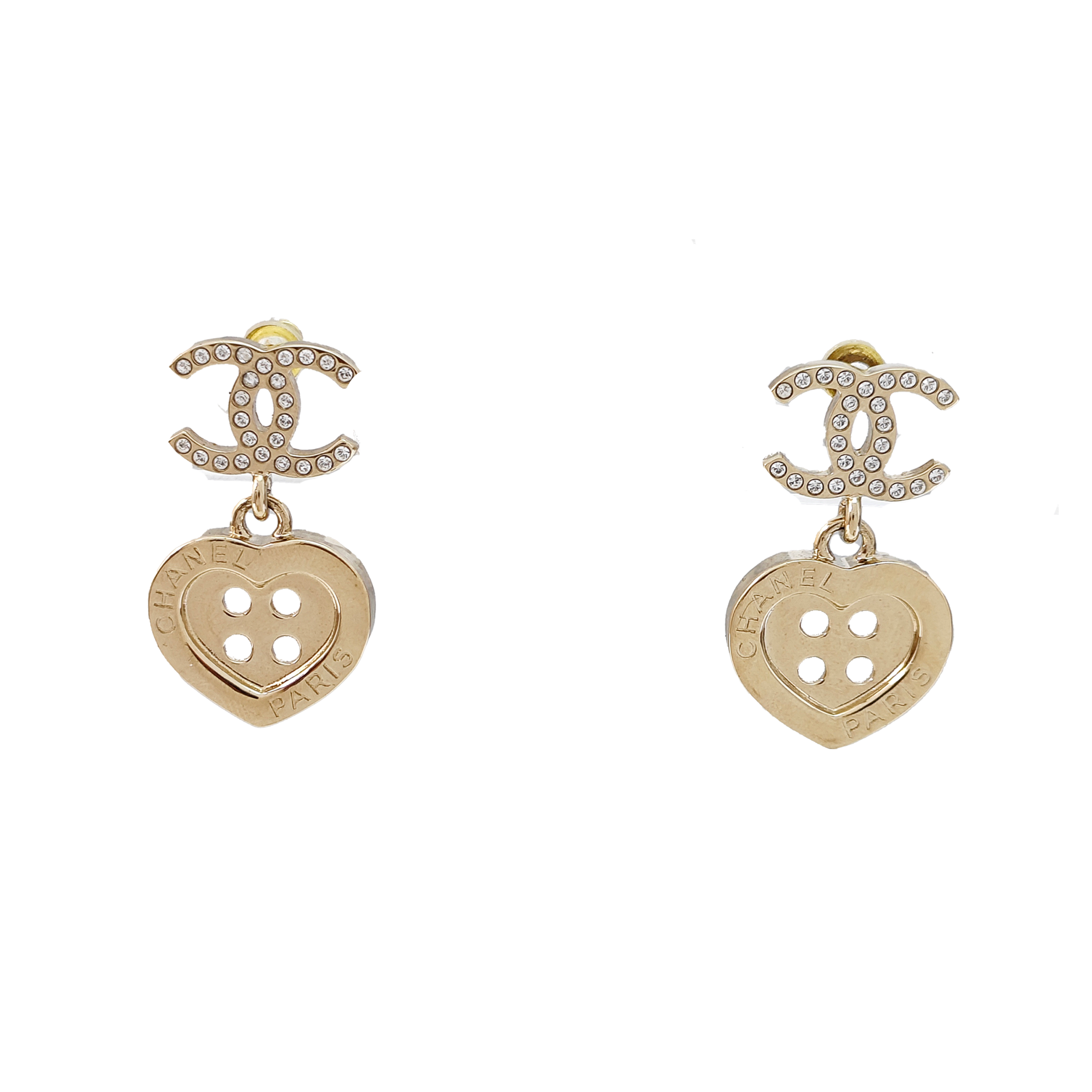 Metal Gold Stud Earrings