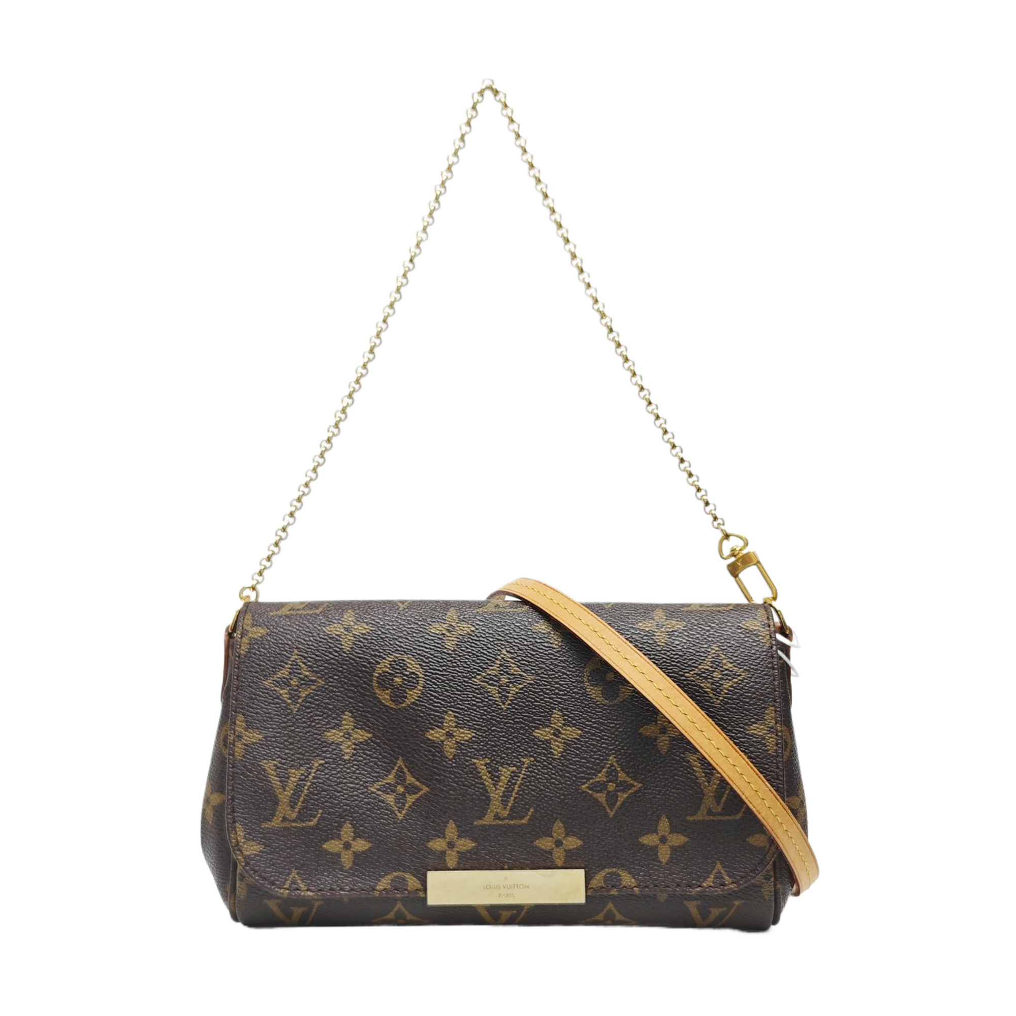 FAVORITE PM Monogram Coated Canvas Brown