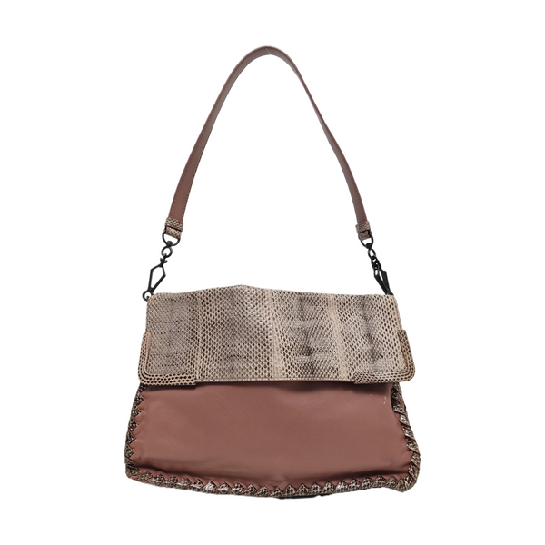Lambskin Shoulder Bag Beige
