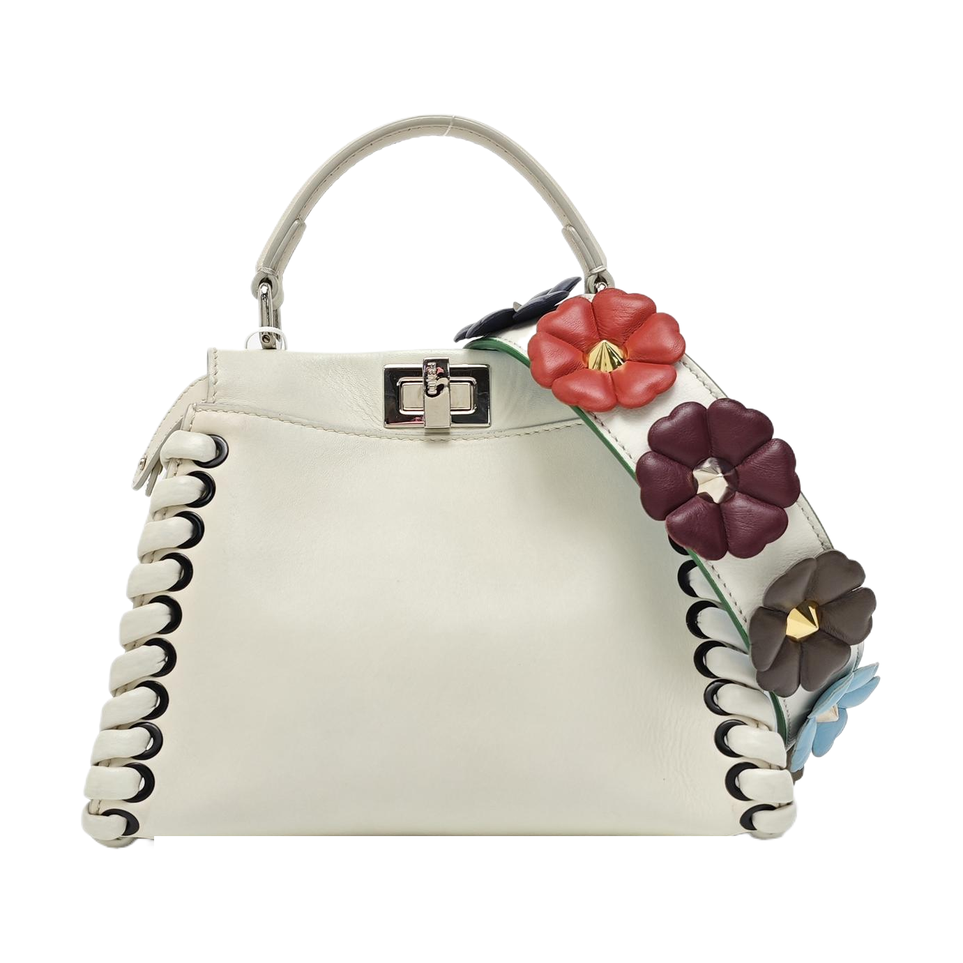 Peekaboo Mini Calfskin White