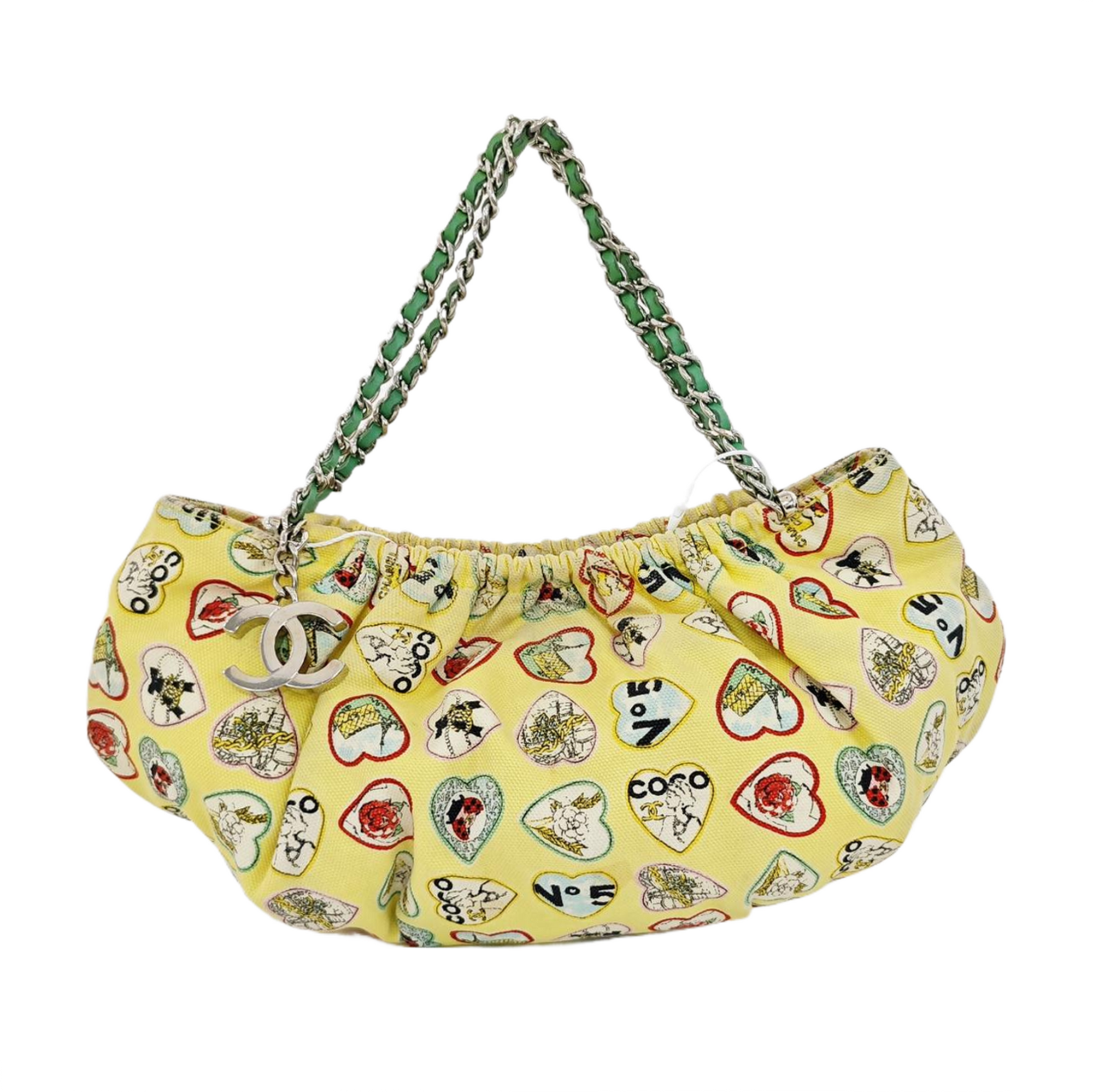 Fabric Top Handle Bag Multicolor