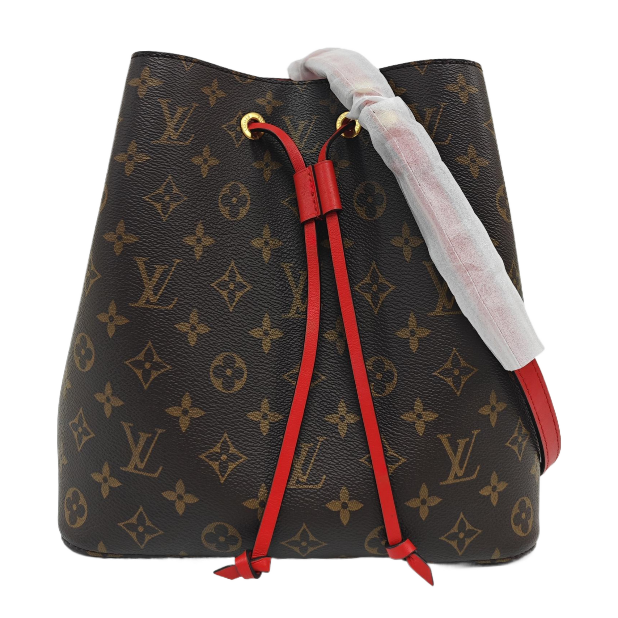 NÉONOÉ MM Monogram Coated Canvas Brown