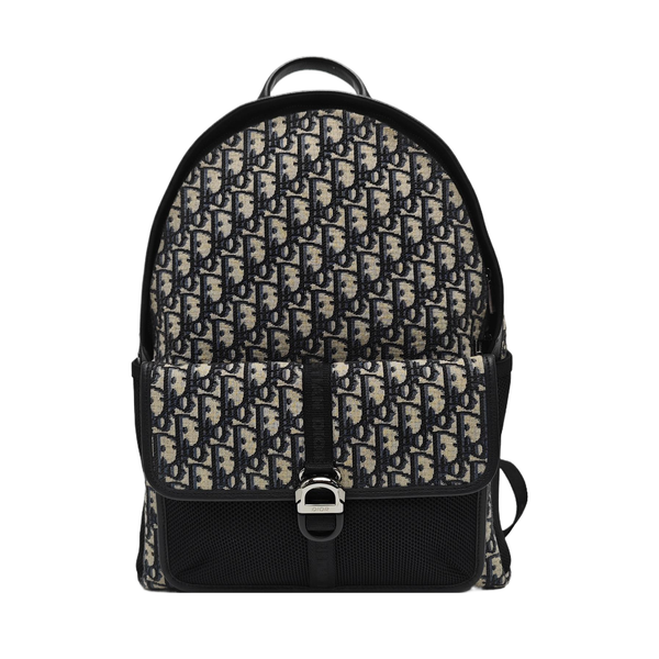 Oblique Canvas Backpack Blue