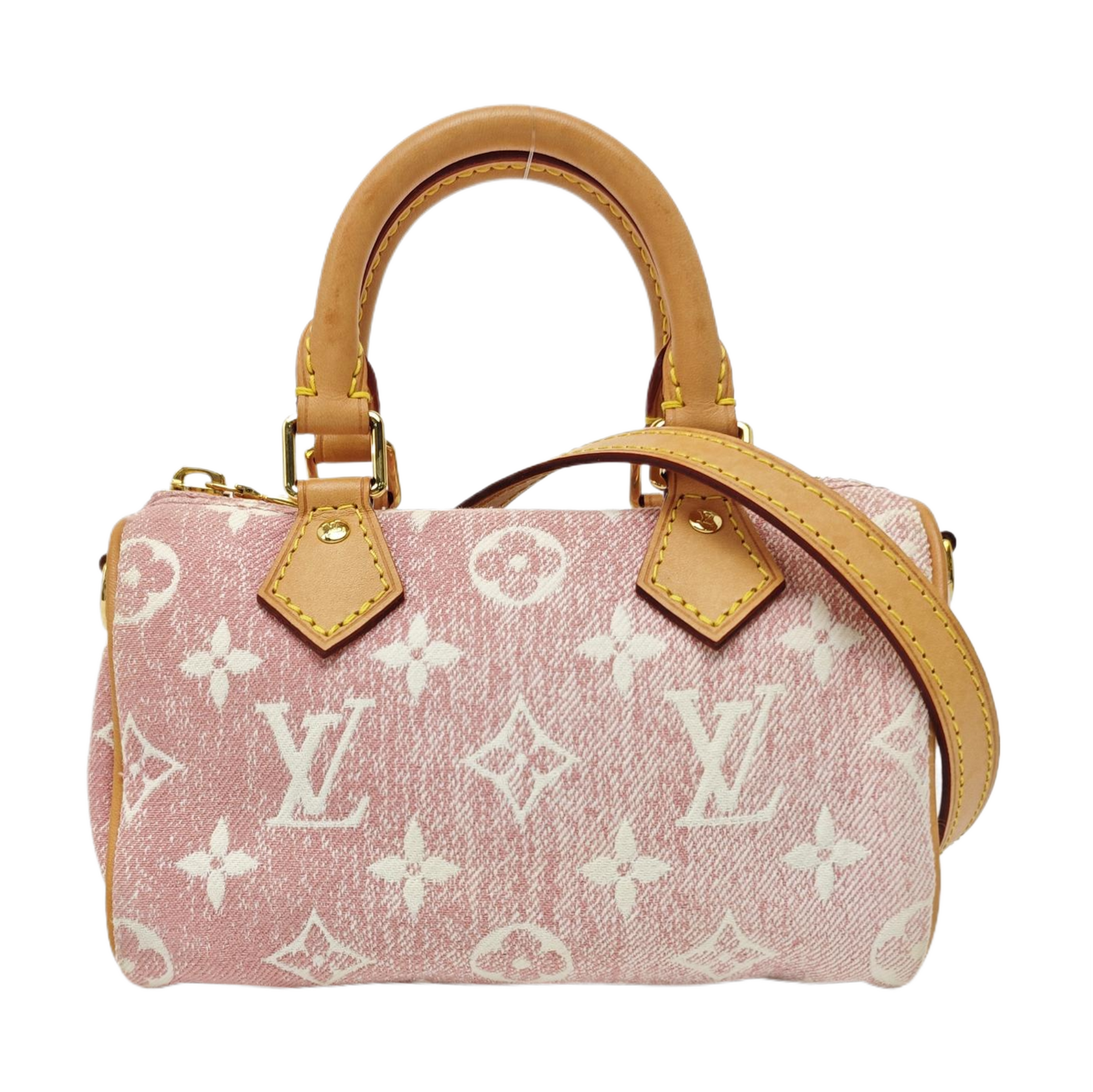 SPEEDY Nano Monogram Denim Pink