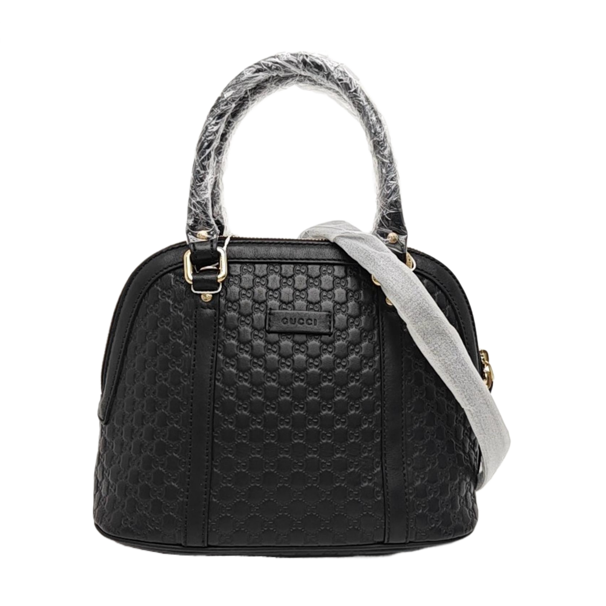 Microguccissima Monogram Calfskin Black