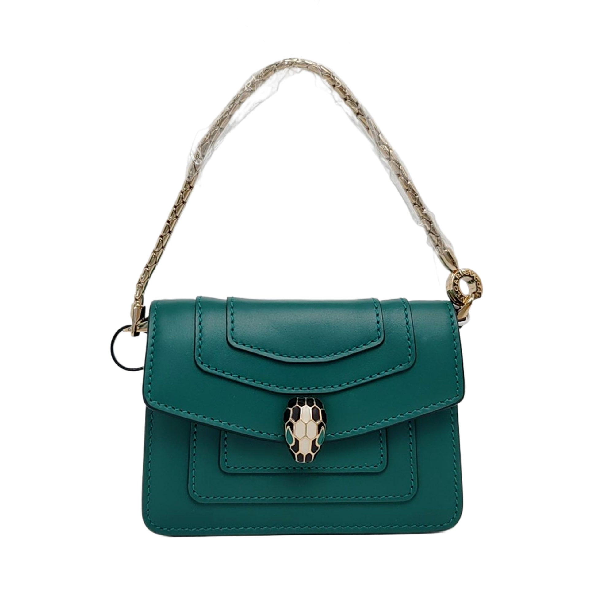 SERPENTI FOREVER Quilted Calfskin Green
