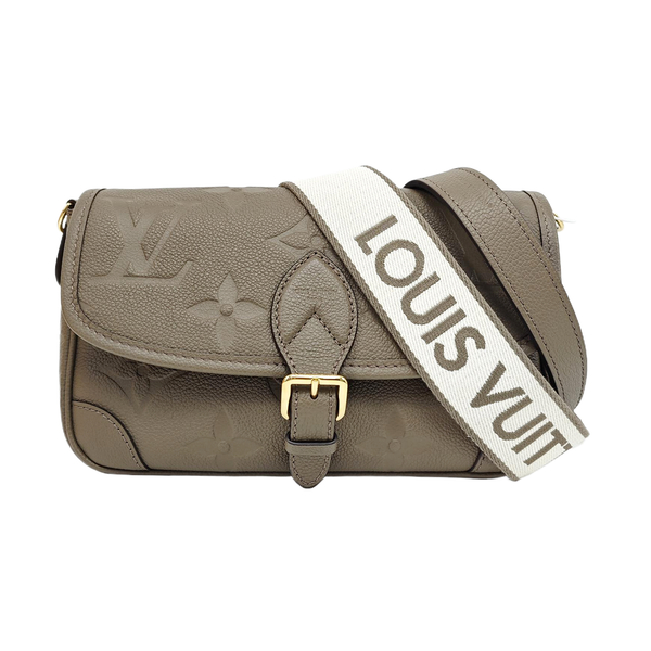 DIANE Monogram Calfskin Gray