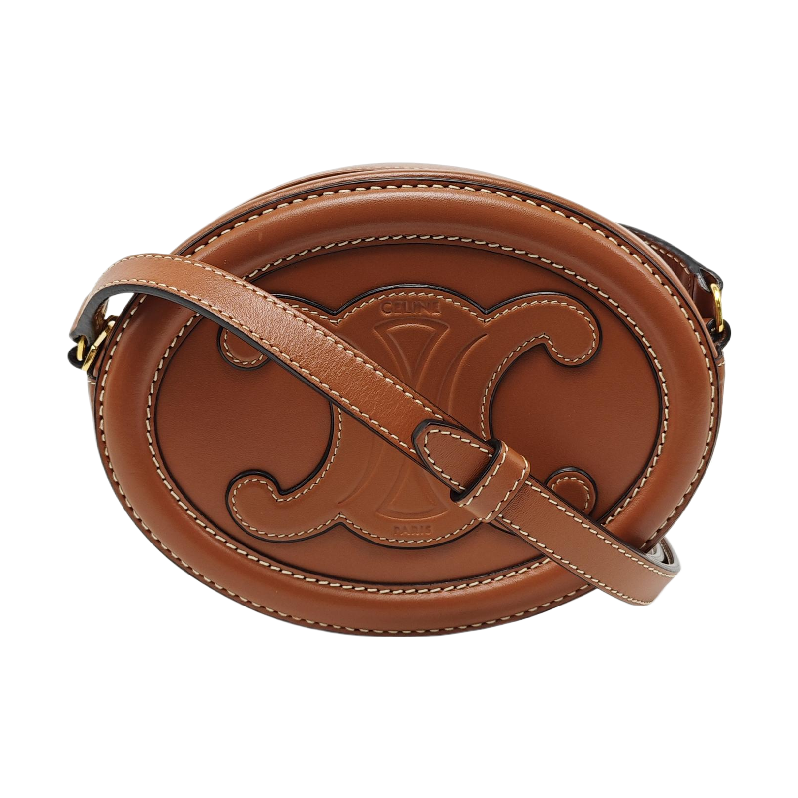 TRIOMPHE Small Calfskin Brown