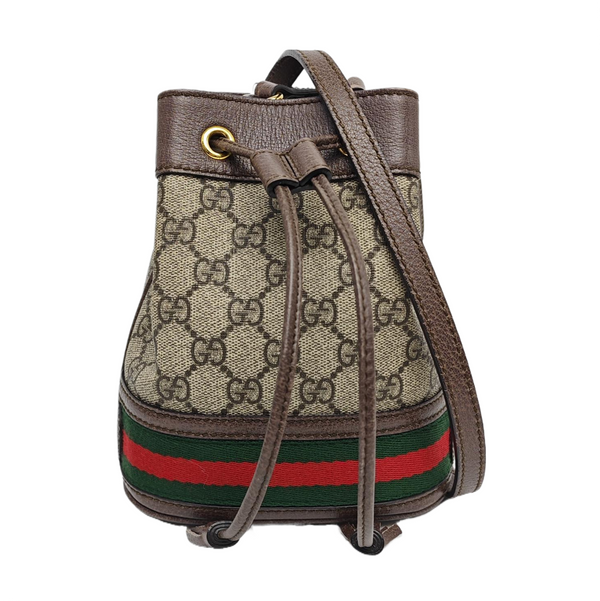 Ophidia Mini Monogram Coated Canvas Beige