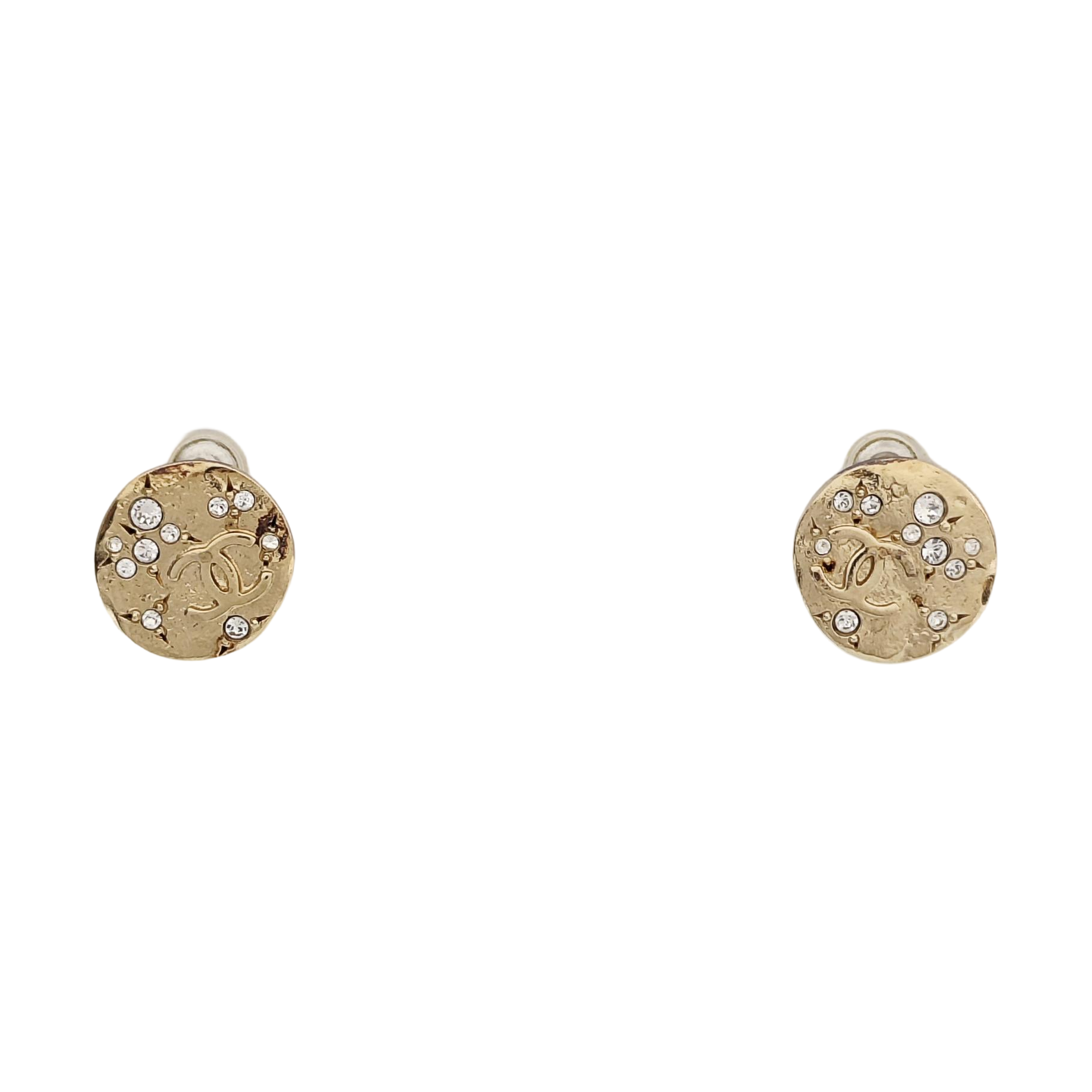 Metal Gold Stud Earrings