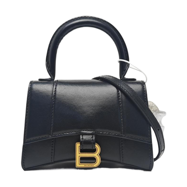 Hourglass Mini Calfskin Black