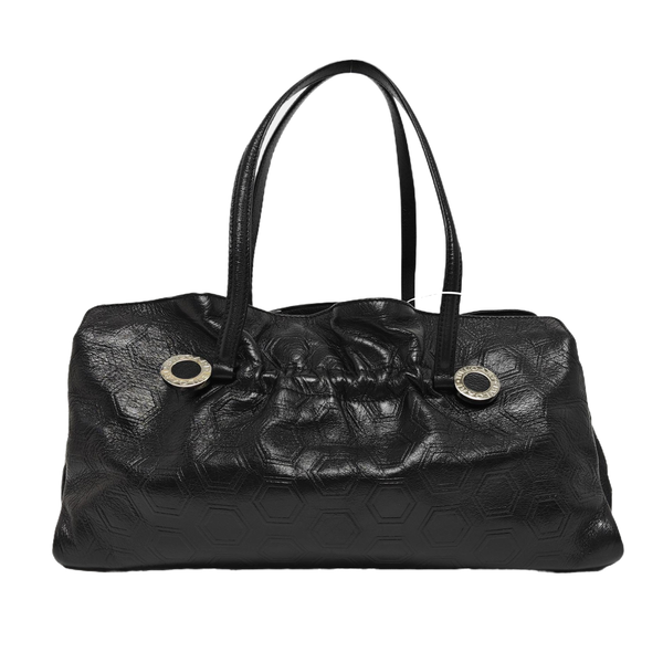 Calfskin Top Handle Bag Black