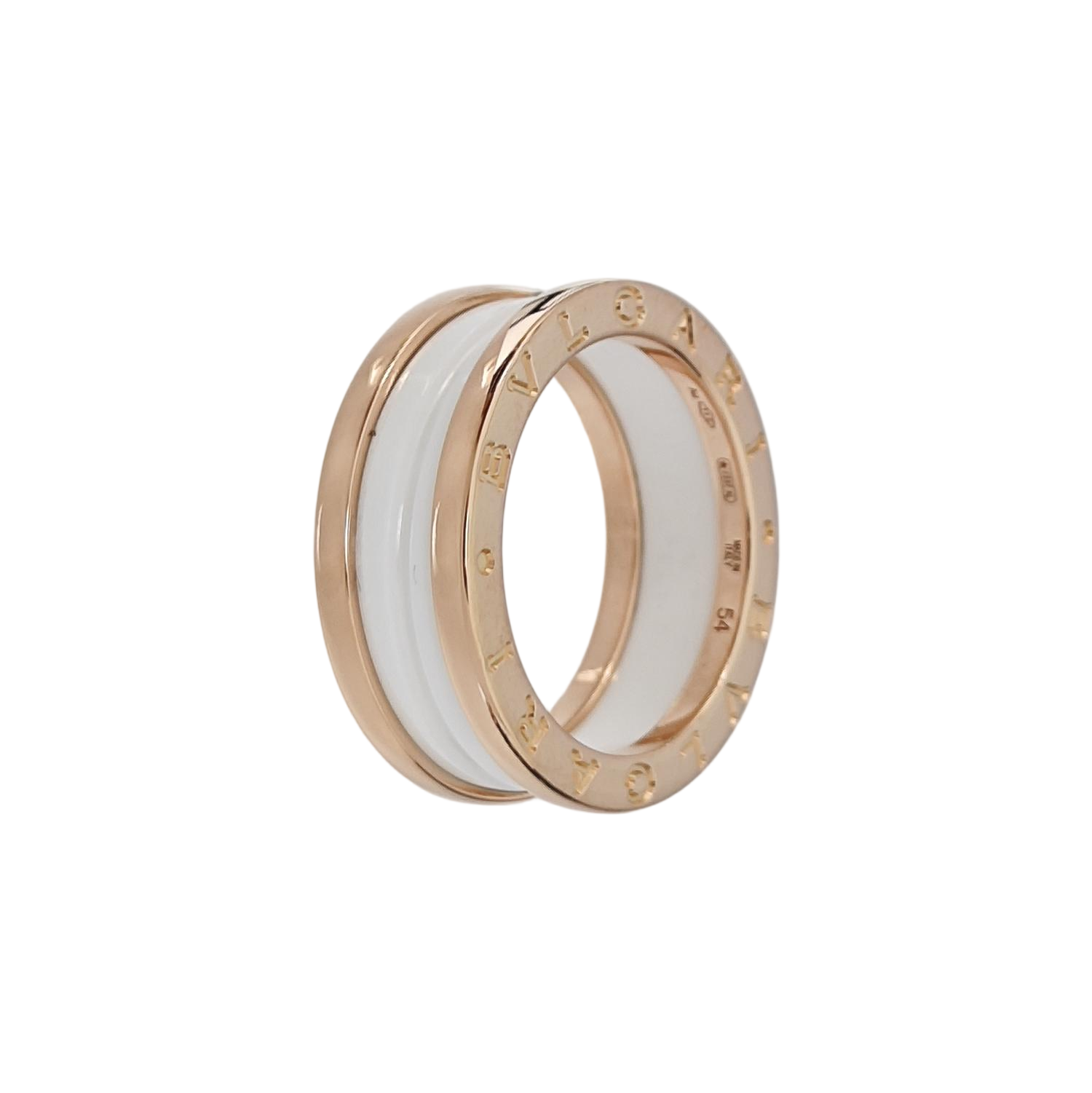 B.ZERO1 18k Rose Gold Ring EU 54