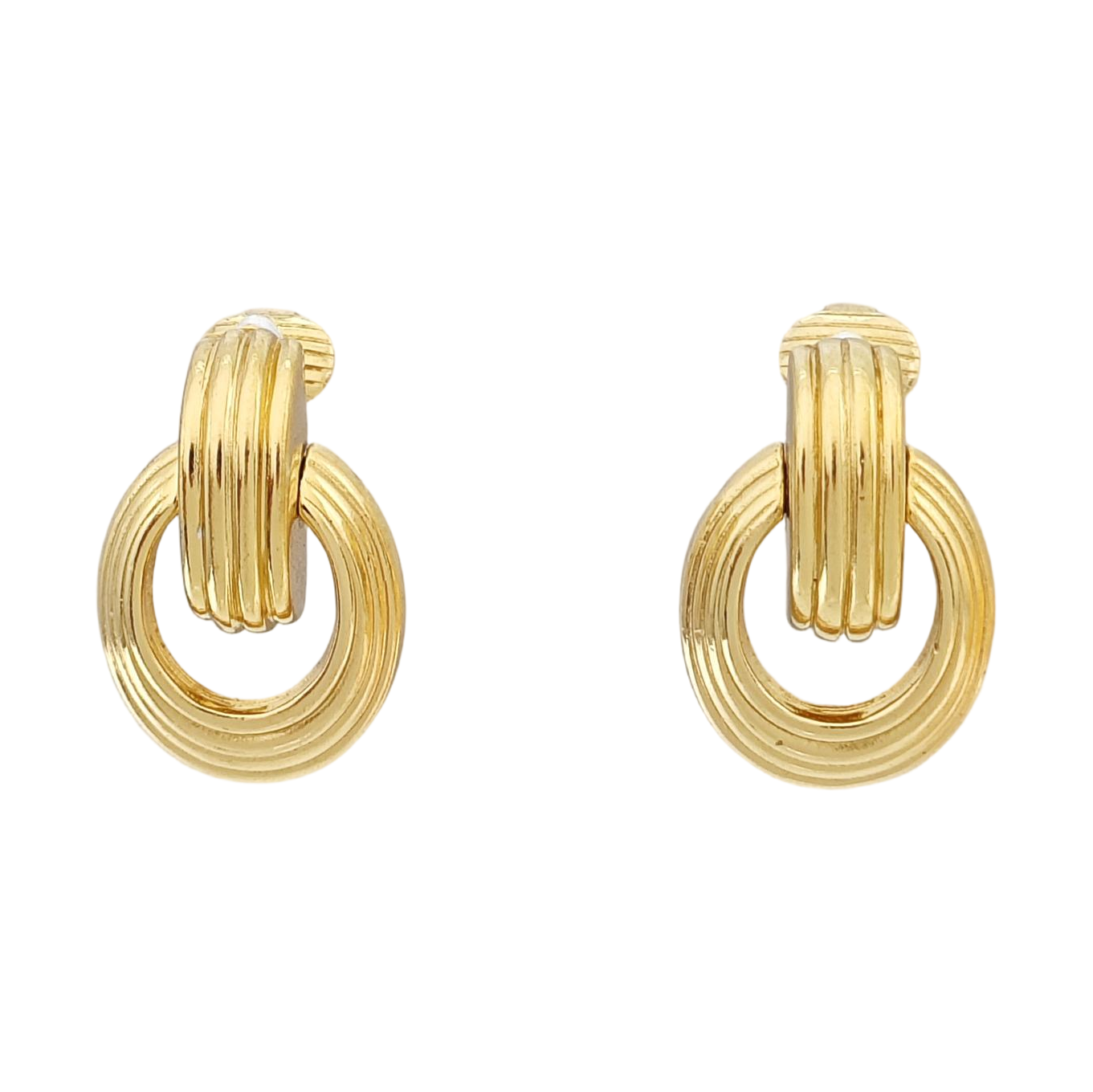 Metal Gold Clip On Earrings