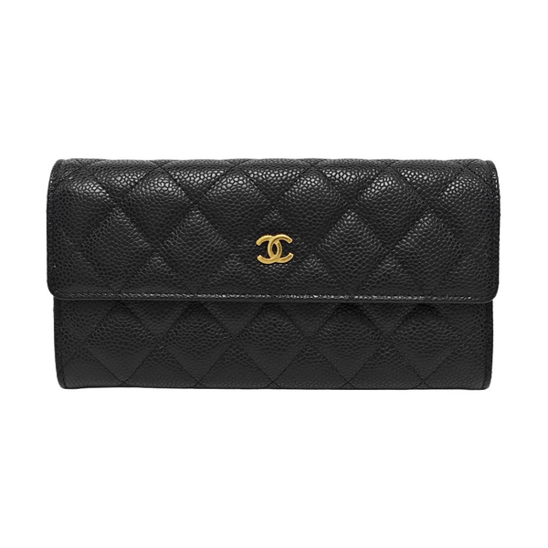 CLASSIC FLAP Quilted Grained Calfskin Black