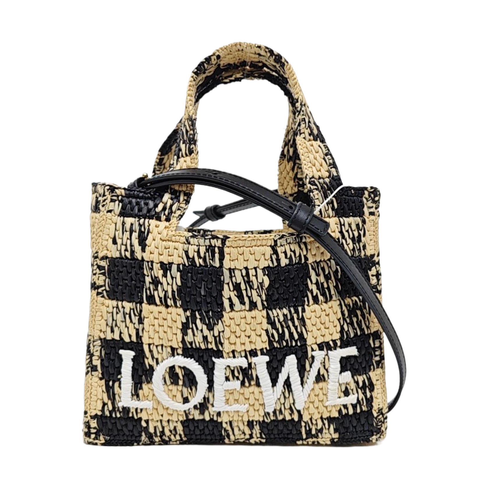 Font Tote Mini Straw Multicolor