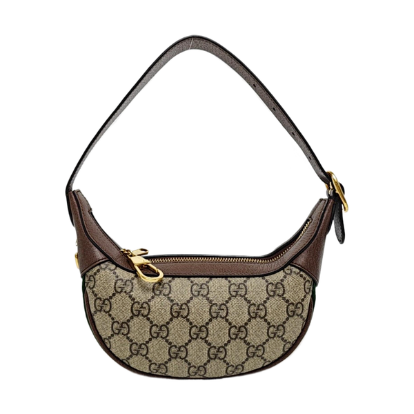 Ophidia Mini Monogram Coated Canvas Beige