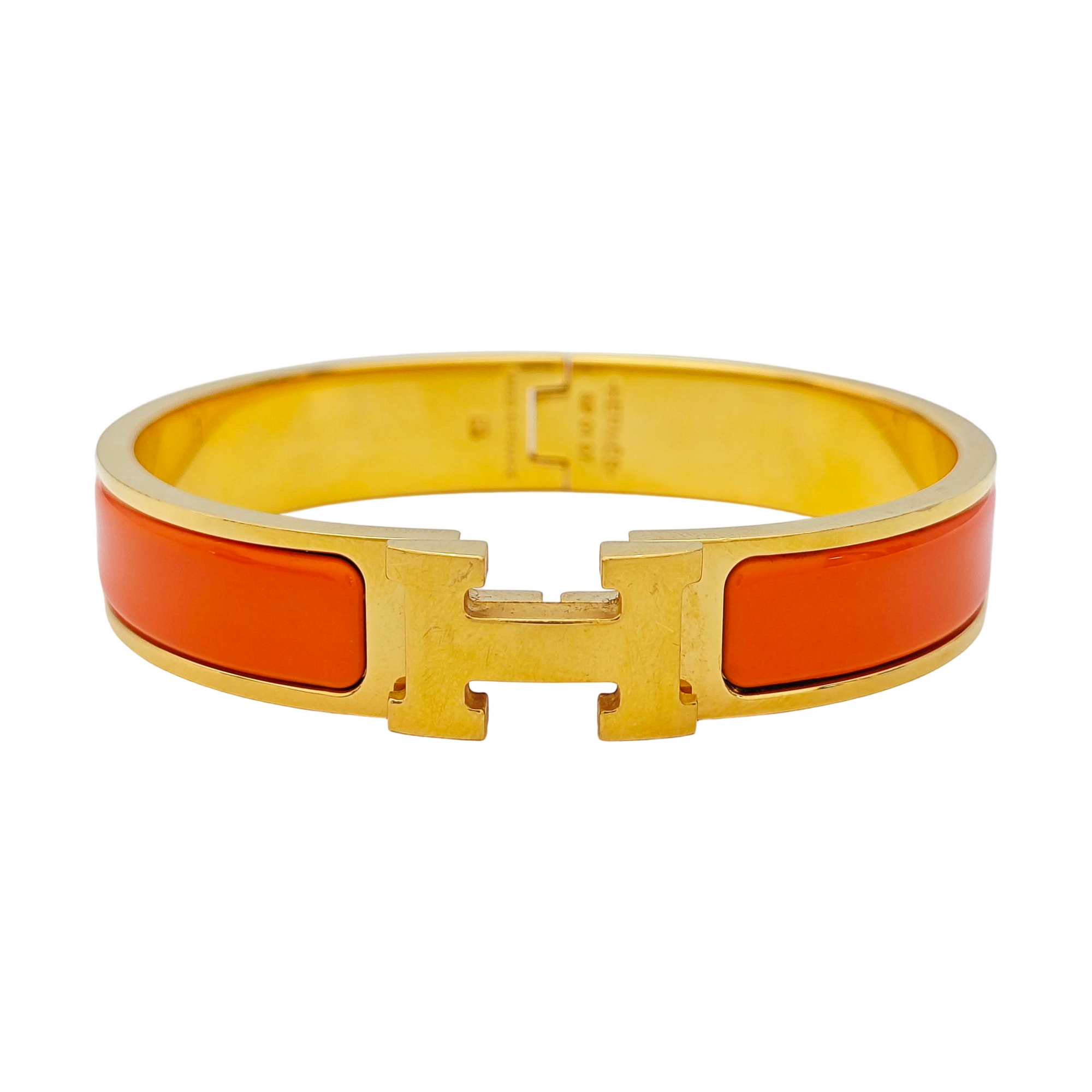 Clic H Metal Gold Bangle