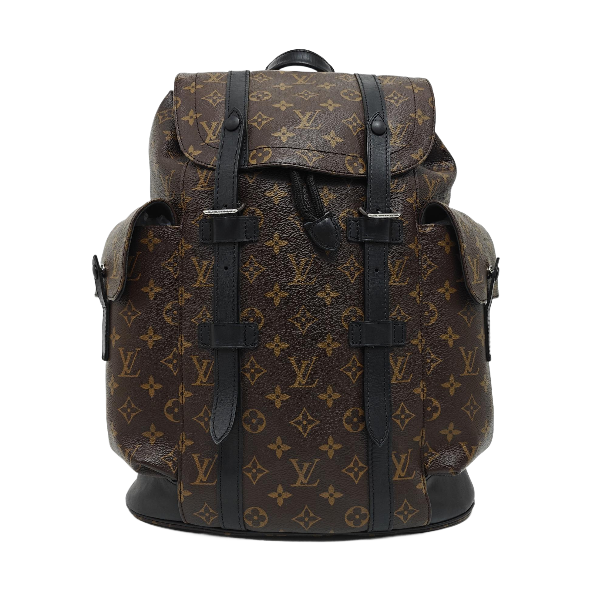 CHRISTOPHER MM Monogram Coated Canvas Brown