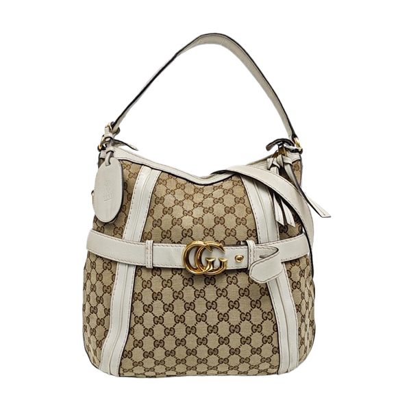 Monogram Canvas Tote Bag Brown