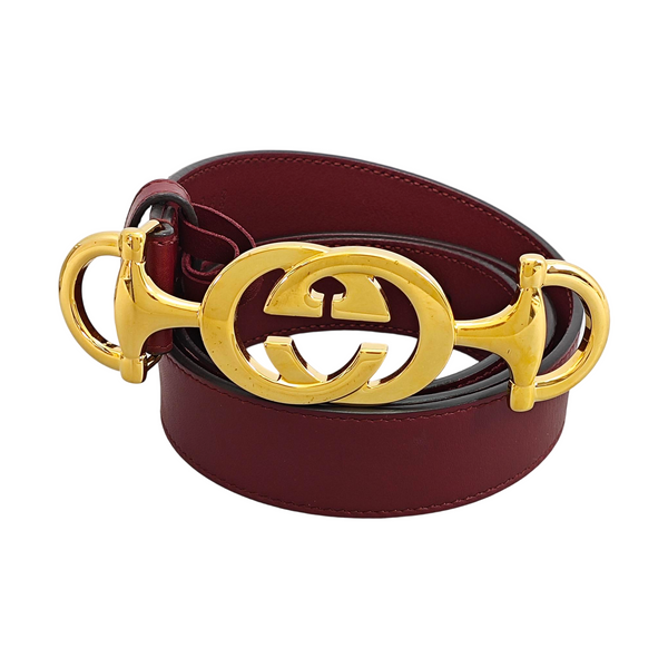 Leather Belt Red