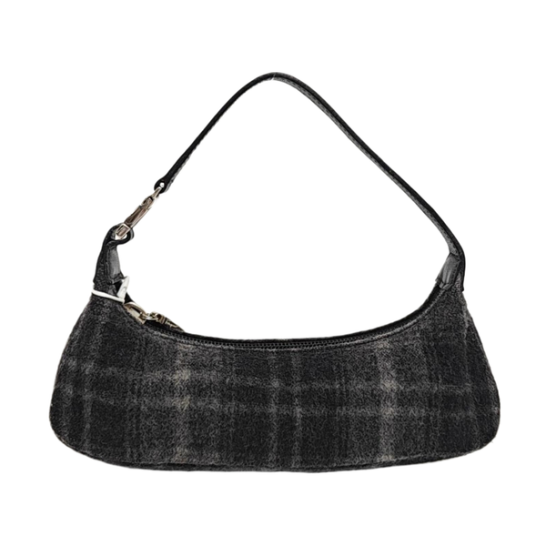 Fabric Top Handle Bag Black