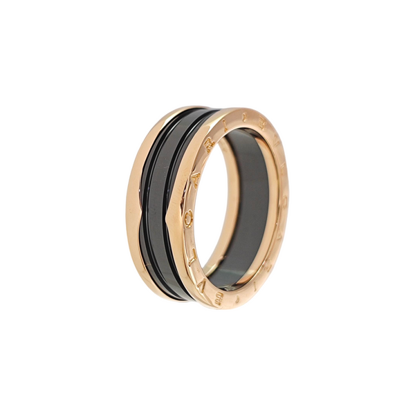 B.ZERO1 18k Rose Gold Ring EU 67