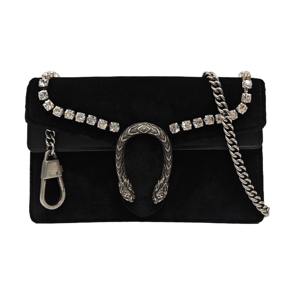 Dionysus Super Mini Velvet Black
