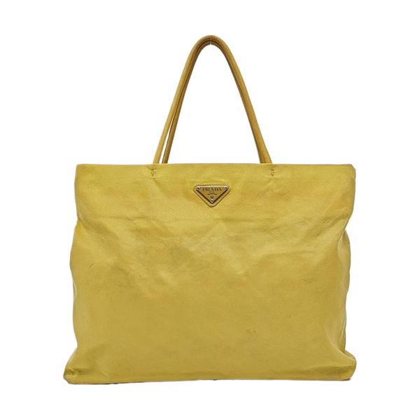 Nylon Tote Bag Yellow