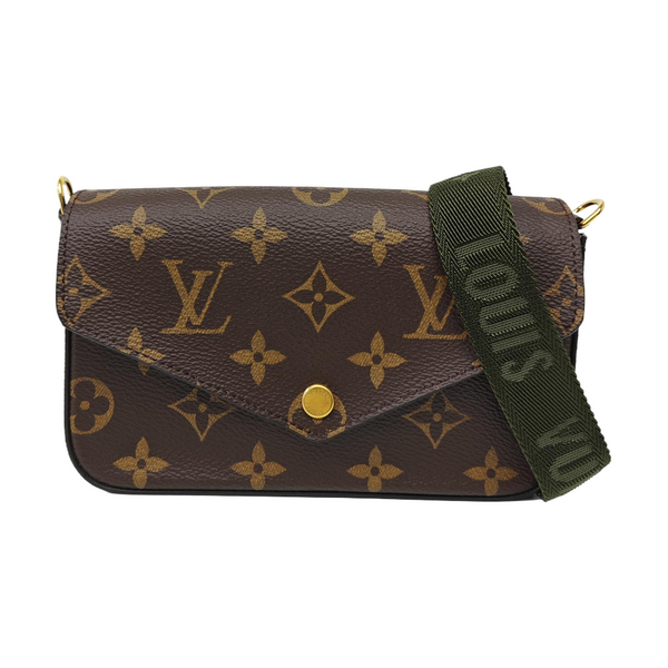 FÉLICIE Monogram Coated Canvas Brown