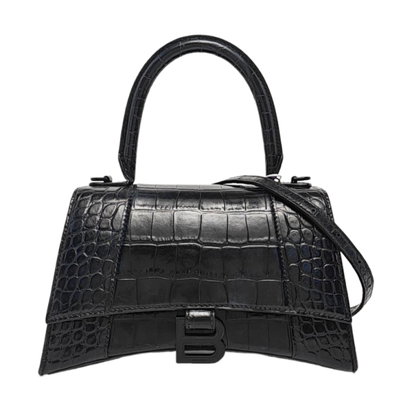 Hourglass S Calfskin Black