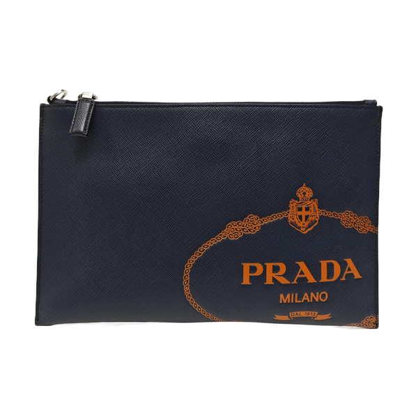 Calfskin Clutch Blue