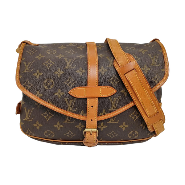 SAUMUR Monogram Coated Canvas Brown